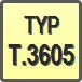 Piktogram - Typ: T.3605
